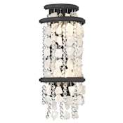 Minka Lavery Shimmering Elegance 2 Light 18" Tall ADA Wall Sconce with Crystal Shade Sand Coal