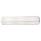 Minka Lavery Daventry 26" Wide 3 Light ADA Bath Bar with White Glass Polished Nickel