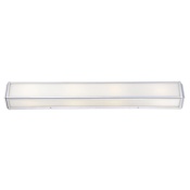 Minka Lavery Daventry 37" Wide 4 Light ADA Bath Bar with White Glass Polished Nickel