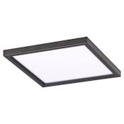 Minka Lavery Vantage 15" Wide Square Indoor LED Flush Mount Ceiling Light Coal