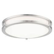 Minka Lavery Vantage 16" Wide Round LED Flush Mount Ceiling Fixture Brushed Nickel