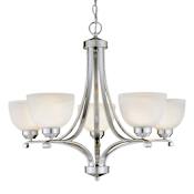 Minka Lavery Paradox 5 Light 27" Wide Chandelier Brushed Nickel