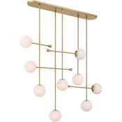 Minka Lavery Ursolus 9 Light 44" Wide Abstract Chandelier Legacy Brass