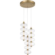 Minka Lavery Bollavino 13" Wide LED Multi Light Pendant Legacy Brass