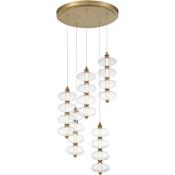Minka Lavery Bollavino 20" Wide LED Multi Light Pendant Legacy Brass