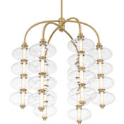 Minka Lavery Bollavino 24" Wide LED Multi Light Pendant Legacy Brass