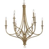 Minka Lavery Covent Park 9 Light 34" Wide Taper Candle Chandelier Brushed Honey Gold