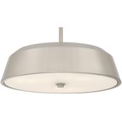 Minka Lavery Trellwyn 3 Light 15" Wide Semi-Flush Ceiling Fixture Brushed Nickel
