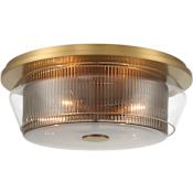 Minka Lavery Kiruna 4 Light 17" Wide Flush Mount Drum Ceiling Fixture Legacy Brass
