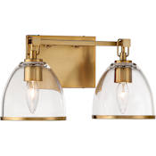 Minka Lavery Wynnfrost 2 Light 15" Wide Vanity Light Brushed Gold
