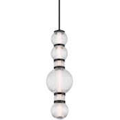 Minka Lavery Cordel 8" Wide LED Mini Pendant Dark Matte Black