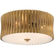 Minka Lavery Aven 3 Light 16" Wide Flush Mount Drum Ceiling Fixture Sand Coal Black