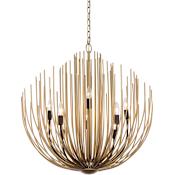 Minka Lavery Florenza 8 Light 28" Wide Abstract Chandelier Legacy Brass