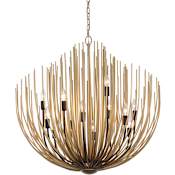 Minka Lavery Florenza 12 Light 32" Wide Abstract Chandelier Legacy Brass
