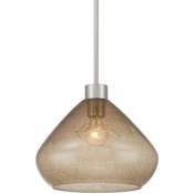 Minka Lavery Elaris 13" Wide Pendant - Bubble Glass Brushed Nickel