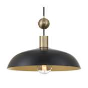 Minka Lavery Biloxi 24" Wide Pendant Coal / Weathered Antique Brass