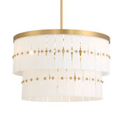 Minka Lavery Coronelle 6 Light 26" Wide Multi Light Pendant Legacy Brass
