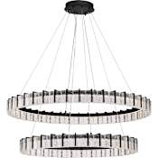 Minka Lavery Sevryn 45" Wide LED Ring Chandelier Dark Matte Black