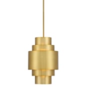 Minka Lavery Spyglass Terrace 10" Wide Mini Pendant Soft Brass