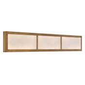 Minka Lavery Stiles 36" Wide Bathroom Bath Bar with Alabaster Stone Shades Ashen Gold