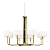 Minka Lavery Chelsea 8 Light 40" Wide Chandelier Soft Brass