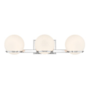 Minka Lavery Hollywood Nights 3 Light 24" Wide LED Vanity Light Chrome