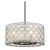 Minka Lavery Sheer Elegance 4 Light 21" Wide Taper Candle Pendant Coal