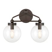 Minka Lavery Stella 2 Light 15" Wide Bathroom Vanity Light Dark Bronze