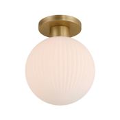 Minka Lavery Fenton 10" Wide Semi-Flush Globe Ceiling Fixture Legacy Brass