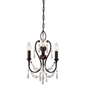 Minka Lavery 3 Light 11-1/2" Wide Mini Chandelier Vintage Bronze