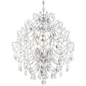 Minka Lavery Isabella's Crown 6 Light Single Tier Chandelier with Crystal Accents Chrome