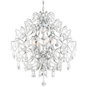 Minka Lavery Isabella's Crown 8 Light Single Tier Chandelier with Crystal Accents Chrome