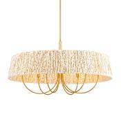 Minka Lavery Hellia 6 Light 36" Wide Multi Light Pendant Legacy Brass