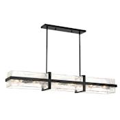 Minka Lavery Cloud Break 12 Light 48" Wide Linear Chandelier Coal