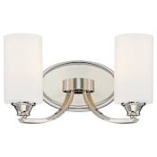 Minka Lavery 2 Light Vanity Light from the Tilbury Collection Polished Nickel