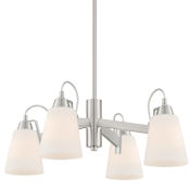 Minka Lavery Beckonridge 4 Light 24" Wide Chandelier Brushed Nickel