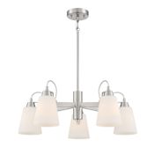 Minka Lavery Beckonridge 5 Light 26" Wide Chandelier Brushed Nickel