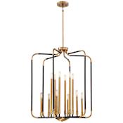 Minka Lavery Liege 12 Light 28" Wide Chandelier Aged Kinston Bronze / Brass