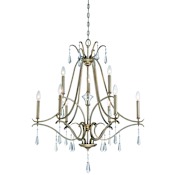 Minka Lavery 9 Light Two Tier Chandelier from the Laurel Estate Collection Brio Gold