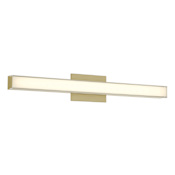 Minka Lavery Vantage 30" Wide Adjustable CCT LED Bath Bar with with Double Layer Shades Ashen Brass