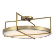Minka Lavery Boada 24" Wide LED Semi-Flush Ceiling Fixture Soft Brass