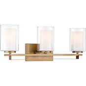 Minka Lavery Parsons Studio 3 Light 24" Wide Vantage Bathroom Vanity Light Brushed Gold