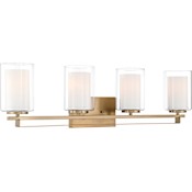 Minka Lavery Parsons Studio 4 Light 33" Wide Vantage Bathroom Vanity Light Brushed Gold