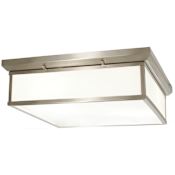 Minka Lavery LED 20" Wide Flush Mount Ceiling Fixture with Glass Shade Brushed Nickel