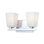 Minka Lavery 2 Light Bathroom Vanity Light from the City Square Collection Chrome