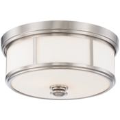 Minka Lavery 16" Wide Flush Mount Ceiling Fixture Brushed Nickel