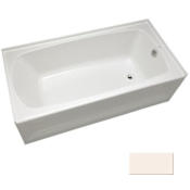 Mirabelle 60" x 30" Three-Wall Alcove Soaking Tub with Right Hand Drain Biscuit