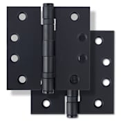 Miseno 4 x 4 Ball Bearing Square Corner Door Hinge - Pair Matte Black