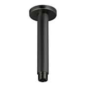 Miseno 6" Ceiling Mounted Shower Arm and Flange Flat Black