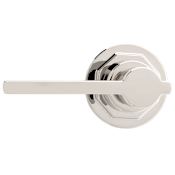 Miseno Front Mounted Round Decorative Tank Lever Polished Nickel